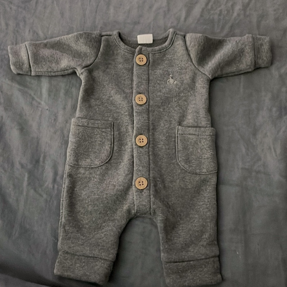 Baby Gap Gray One Piece with Buttons